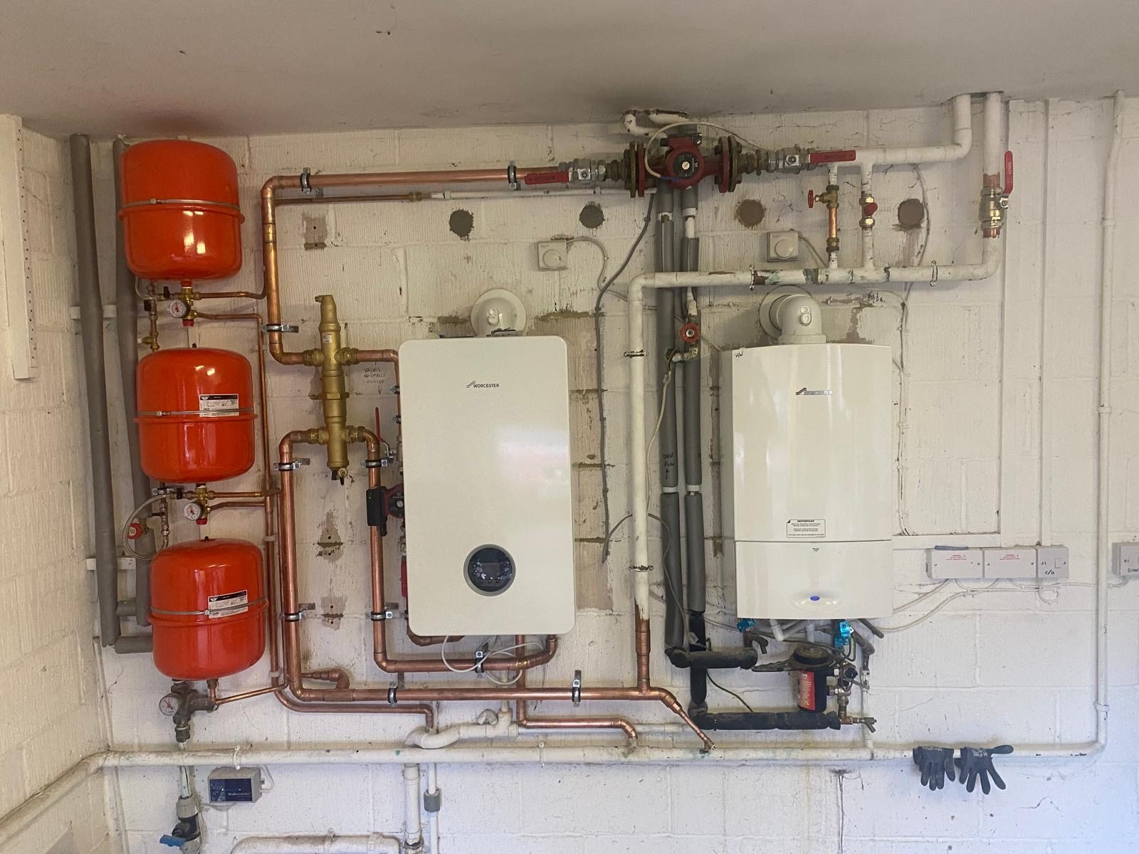 Twin boiler installation